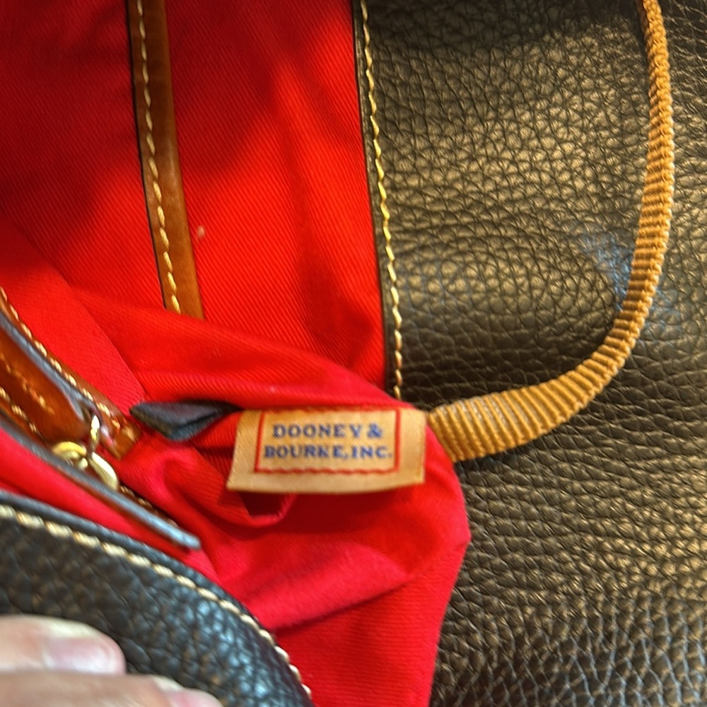 Dooney & Bourke (Authentic) Pebble Leather Shoulder Handbag - Picture 14 of 16